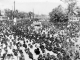 The ocean of people waving the mortal remains of Dr. Babasaheb Ambedkar towards the 'Chaitya Bhoomi',  Mumbai,  which had never been seen in the history (6 December 1956)